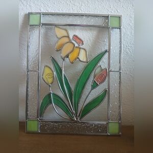 Daffodil Stained Glass Decor